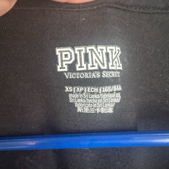 PINK Victoria's Secret Black Fitted Short Sleeve Tee - Picture 3 of 6
